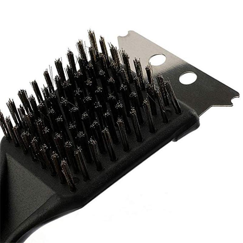 Flag Village Wire Bristles Cleaning Brushes Barbecue Cleaning Brush BBQ Gril Home Outdoor BBQ Cleaning Tool Cooking Accessories