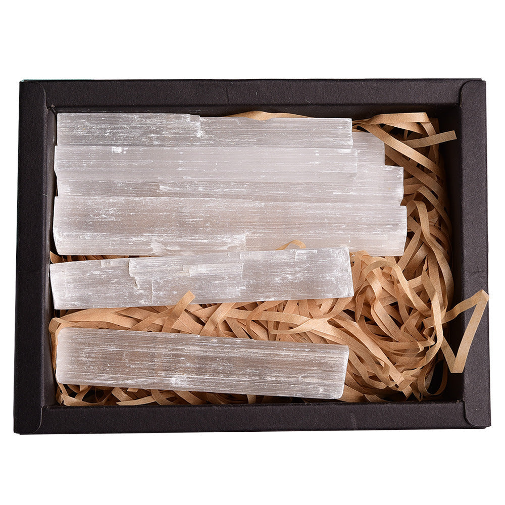Flag Village Amethyst Block Natural Crystal Hexagonal Prism Power Stone Exquisite Gift Box Packaging