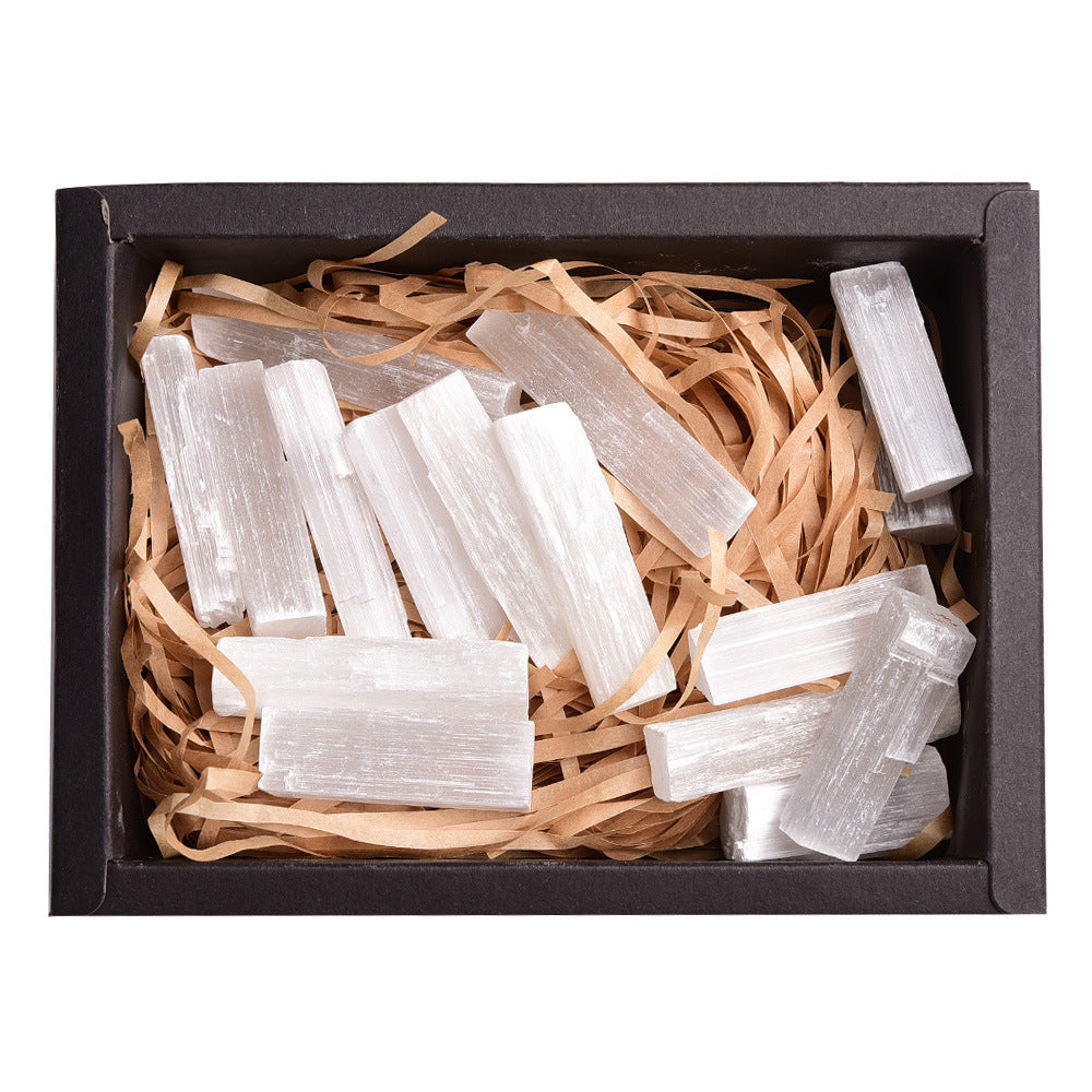 Flag Village Amethyst Block Natural Crystal Hexagonal Prism Power Stone Exquisite Gift Box Packaging