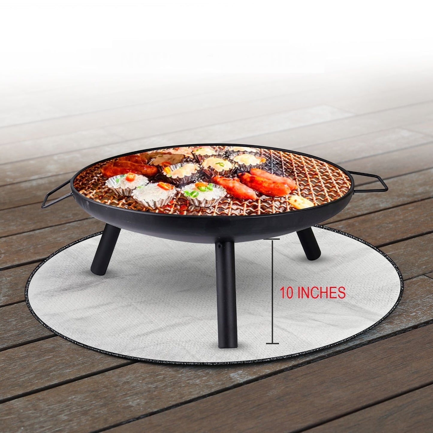 Flag Village Fireproof And High Temperature Resistant Fire Pit Mat Floor Courtyard Lawn Protection Mat