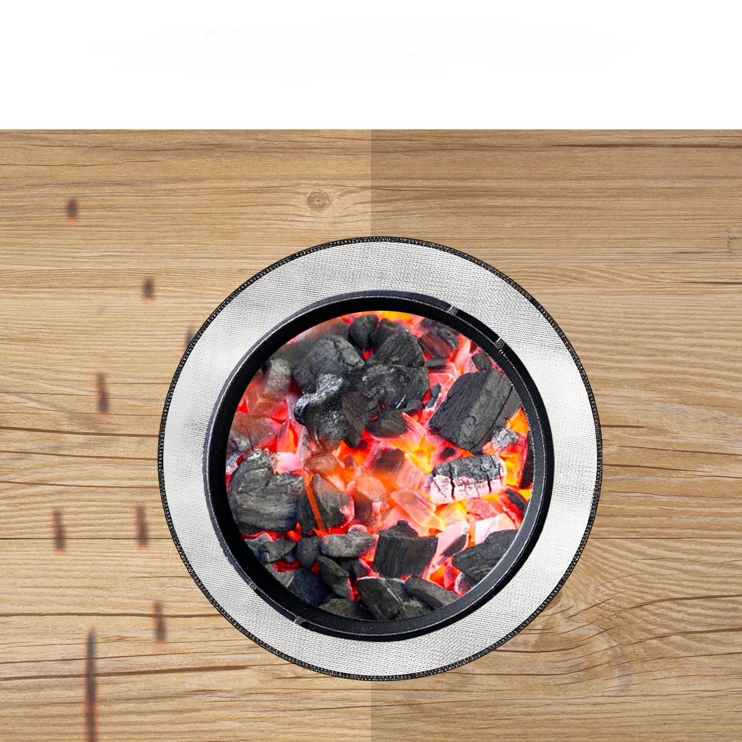 Flag Village Fireproof And High Temperature Resistant Fire Pit Mat Floor Courtyard Lawn Protection Mat