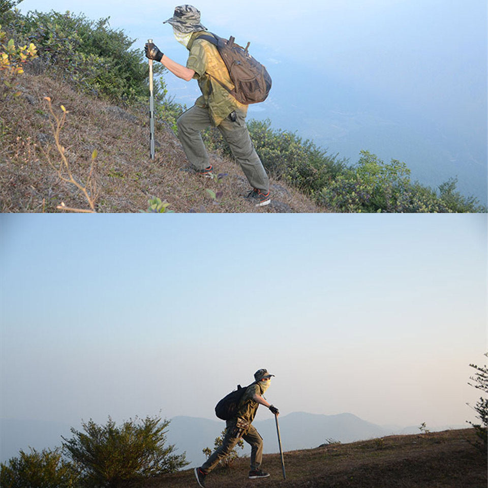 Flag Village Outdoor Defense Tactical Stick Alpenstock Hiking Camping Equipment Multifunctional Walking Stick