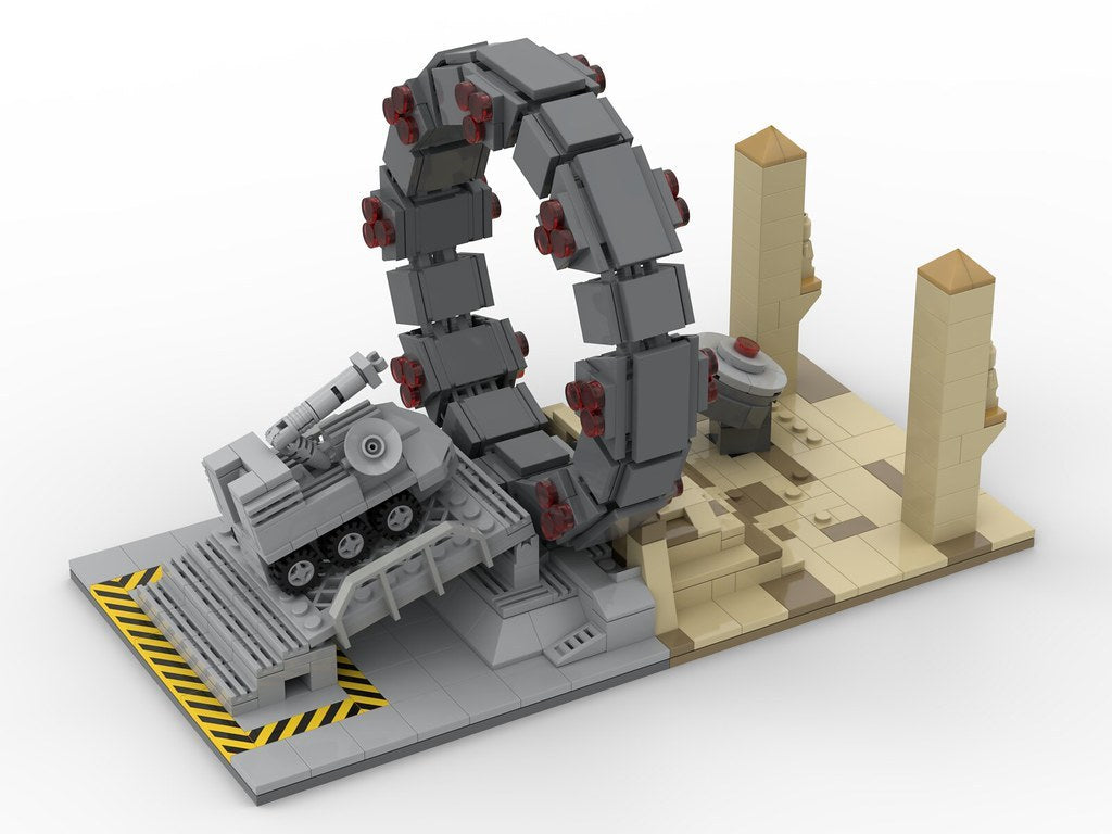 Flag Village Moc-27131 Space War Stargate Command Model Star Interstellar Travel Toys Wars Set Toys Kids Gifts Building Blocks Toys