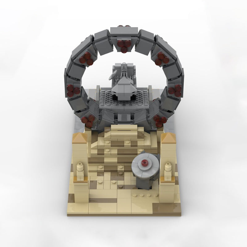 Flag Village Moc-27131 Space War Stargate Command Model Star Interstellar Travel Toys Wars Set Toys Kids Gifts Building Blocks Toys