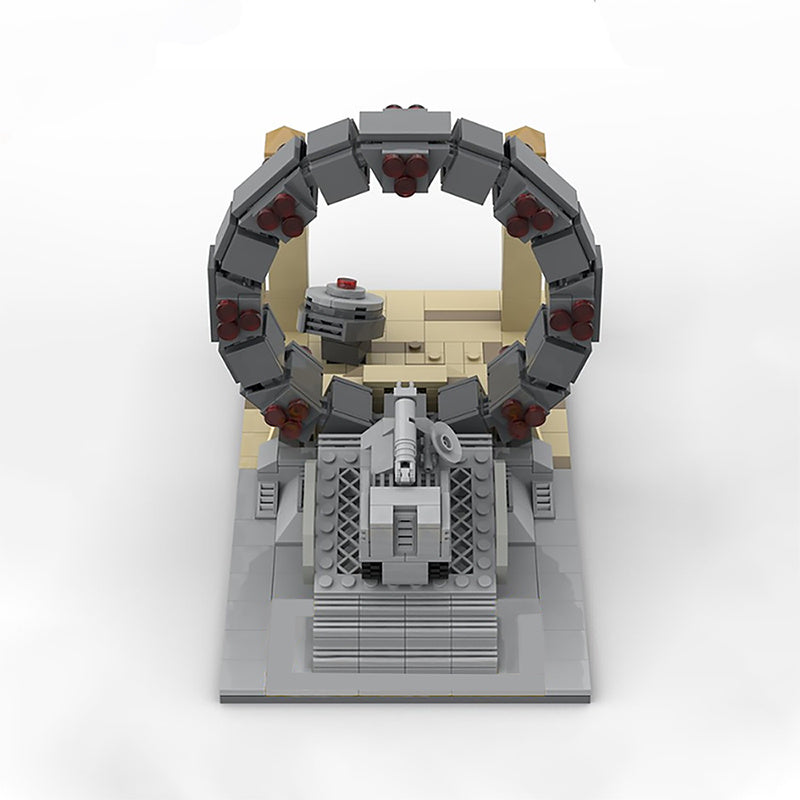 Flag Village Moc-27131 Space War Stargate Command Model Star Interstellar Travel Toys Wars Set Toys Kids Gifts Building Blocks Toys