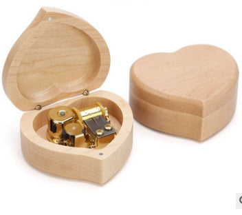 Flag Village Wooden Music Box For Girlfriend Gift Custom Tanabata Valentine Day Creative Music Box