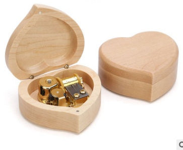 Flag Village Wooden Music Box For Girlfriend Gift Custom Tanabata Valentine Day Creative Music Box