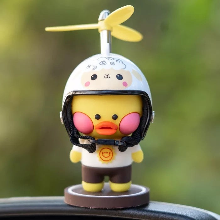Flag Village Auto Tools Car Ornaments Motorcycle Cute Car Center Console Accessories Car Cartoon