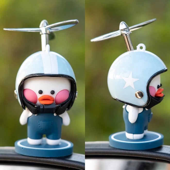 Flag Village Auto Tools Car Ornaments Motorcycle Cute Car Center Console Accessories Car Cartoon