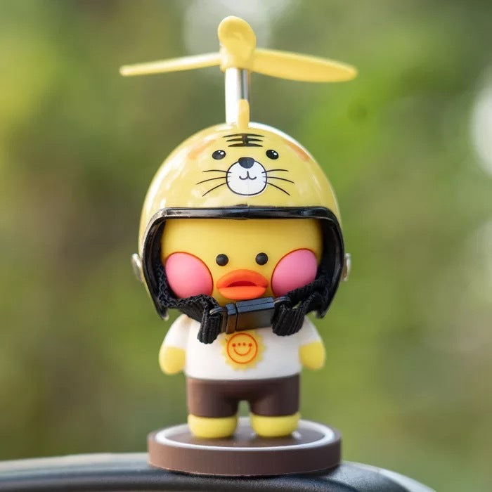 Flag Village Auto Tools Car Ornaments Motorcycle Cute Car Center Console Accessories Car Cartoon