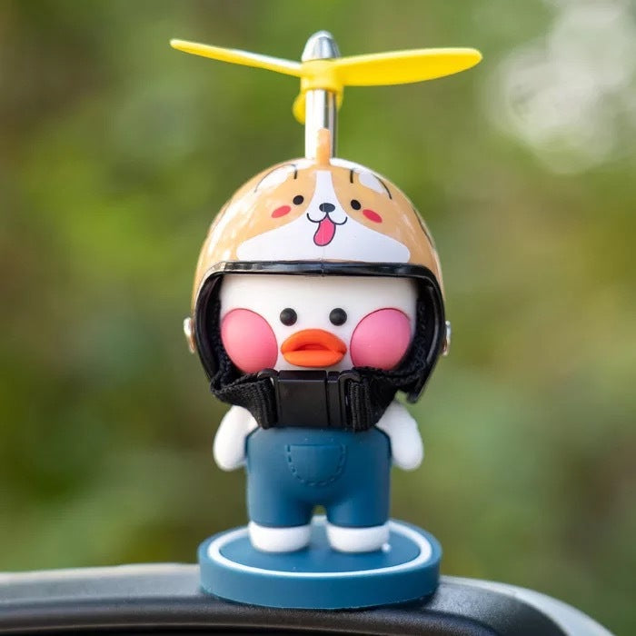Flag Village Auto Tools Car Ornaments Motorcycle Cute Car Center Console Accessories Car Cartoon