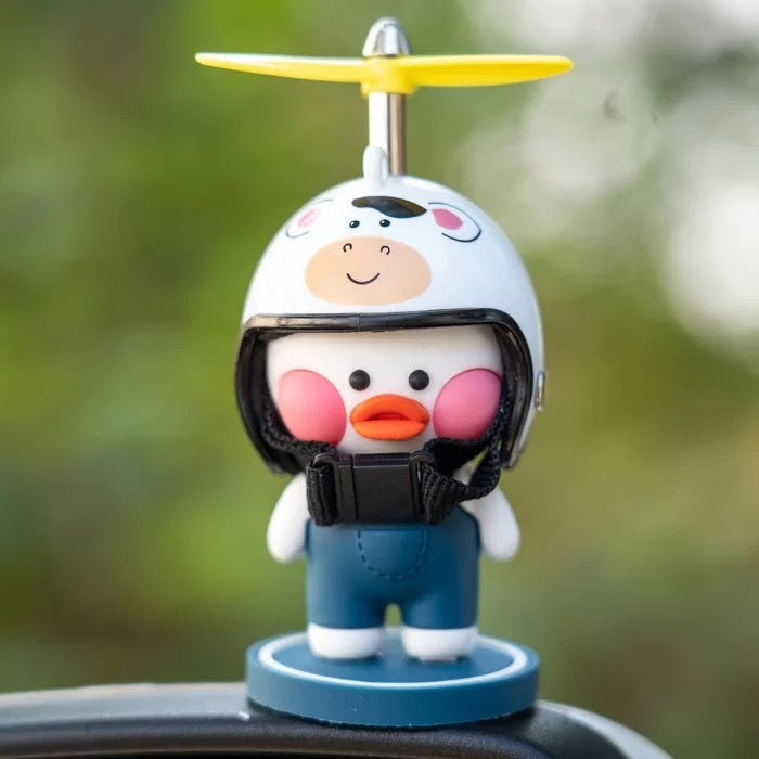 Flag Village Auto Tools Car Ornaments Motorcycle Cute Car Center Console Accessories Car Cartoon