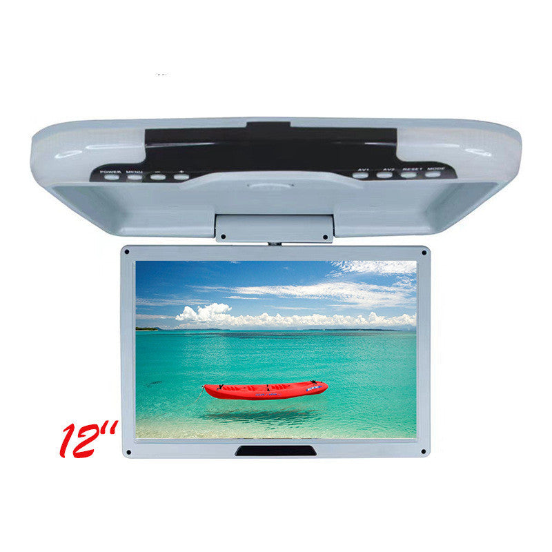 Flag Village Auto Tools 12 Inch Car Universal Roof Monitor Roof Monitor Single Video Input Neutral Packaging 1212Av