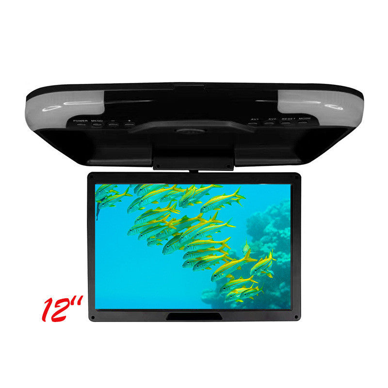 Flag Village Auto Tools 12 Inch Car Universal Roof Monitor Roof Monitor Single Video Input Neutral Packaging 1212Av