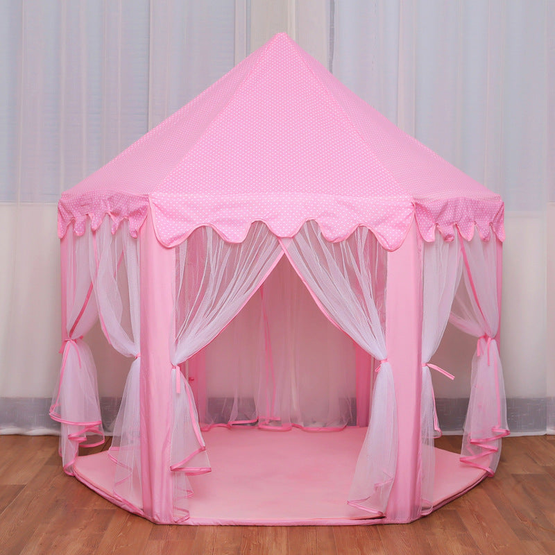 Flag Village Portable Children's Tent for Kids Tent Toys Girls Princess Castle Tipi Infantil Children's House Vigvam Teepee Baby Tent Gifts