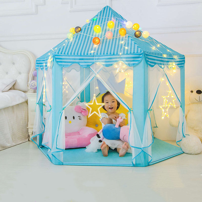 Flag Village Portable Children's Tent for Kids Tent Toys Girls Princess Castle Tipi Infantil Children's House Vigvam Teepee Baby Tent Gifts