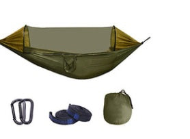 Flag Village Automatic Quick-Opening Mosquito Net Hammock Outdoor Anti-Mosquito Hammock Aerial Tent Camping Camping Double Hammock With Mosquito Net