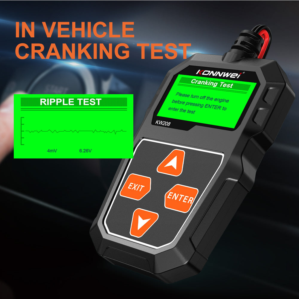 Flag Village Auto Tools Konnwei Kw208 Car Battery Battery Resistance Tester