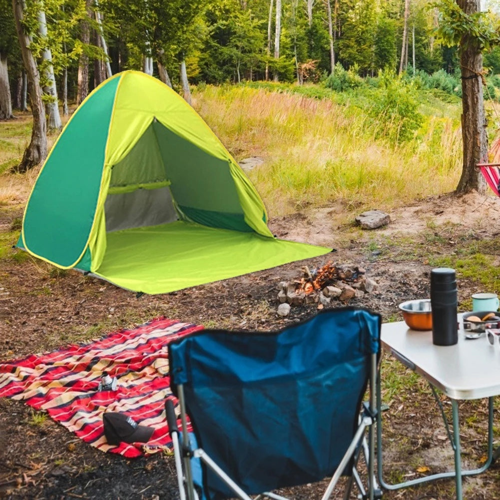 Flag Village Sunscreen Shelter Tent Anti-UV Pop Up Beach Canopy Outdoor Camping Hiking Tent Travelling Easy Carrying Portable Parts