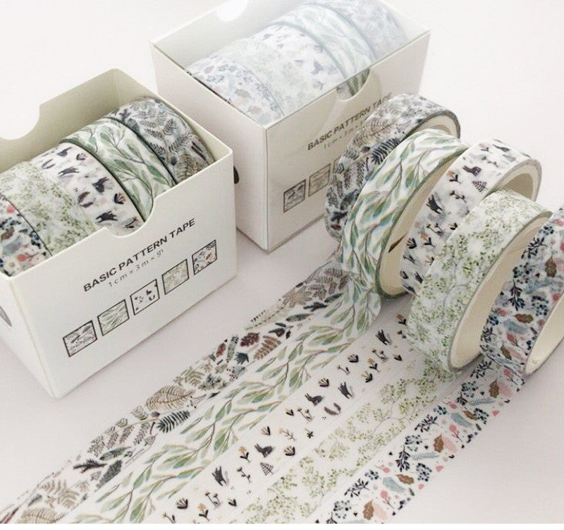 Flag Village Basic Pattern Color Gift box Set With Salt Pocket Sticker
