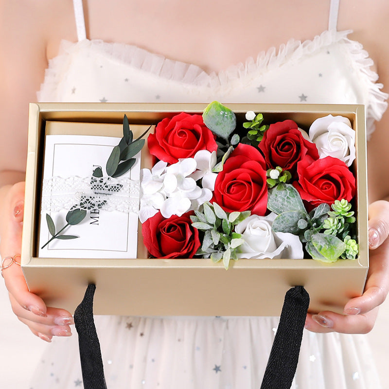 Flag Village Soap Flower Rose Gift Box Mother's Day Gift Ideas Valentine's Day 520 Gift