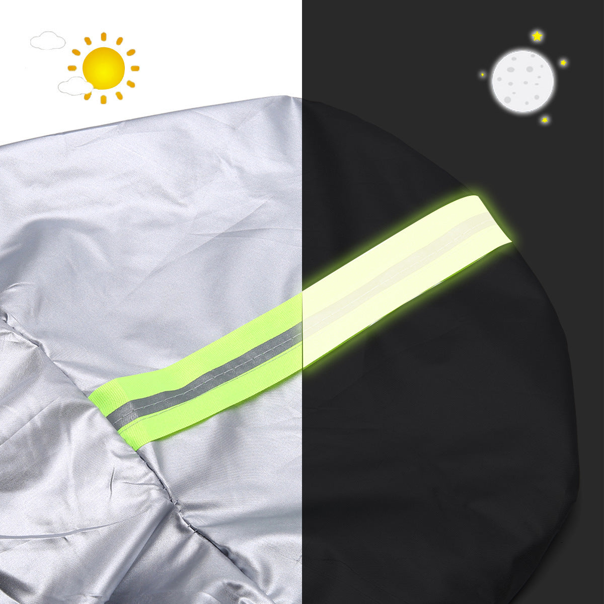 Flag Village Auto Tools Universal Full Car Covers Full Sedan Covers Sunscreen Protection polyester Cover with Reflective Strip SUV Seda Pickup S-XXL