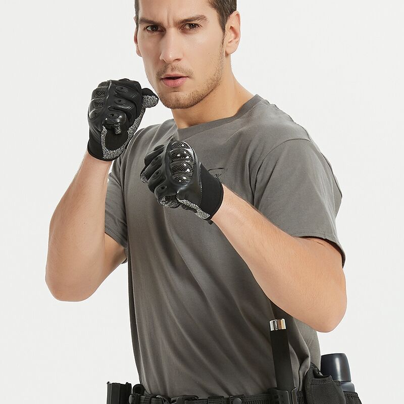 Flag Village Tactical Gloves Full-Finger Half-Finger Stab-Resistant Outdoor Mountaineering Riding Field Equipment