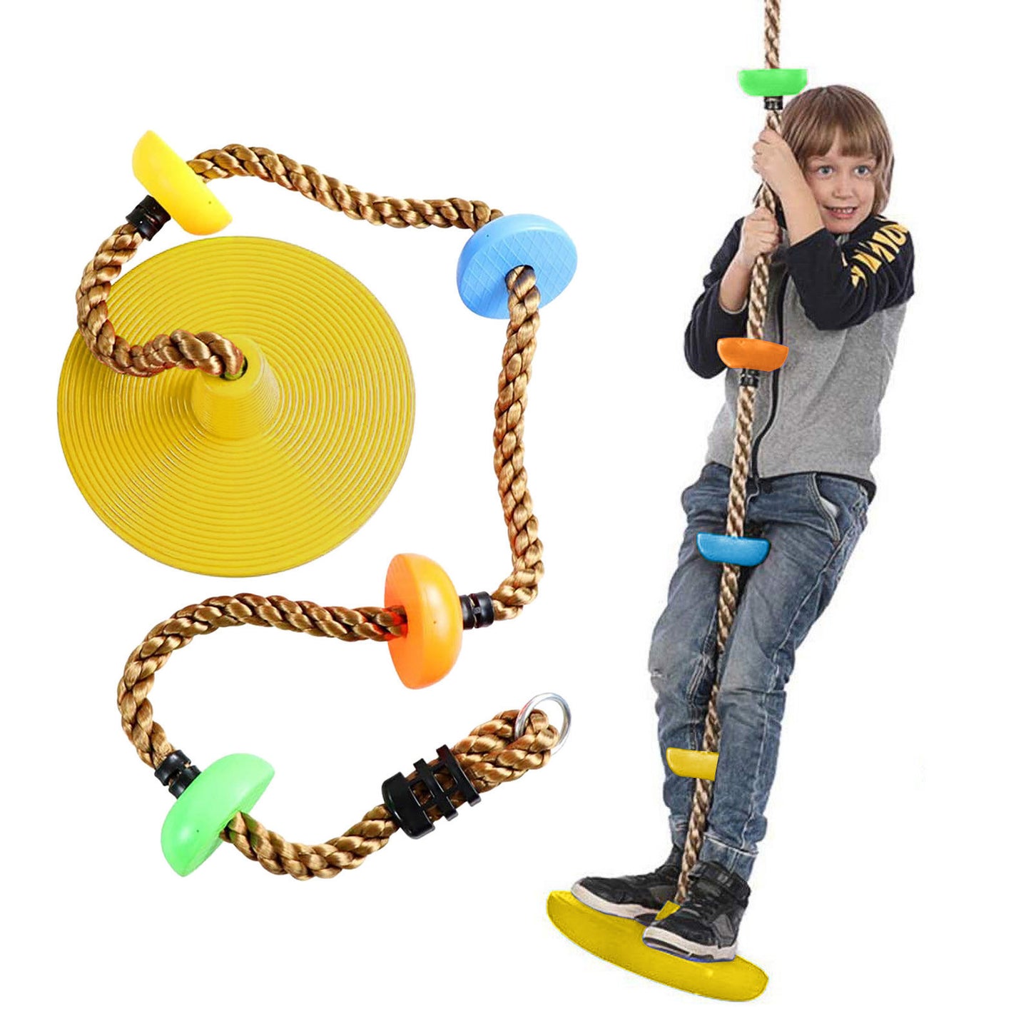 Flag Village Plastic Children's Swing Play Equipment Outdoor Kid Toy Set Accessories