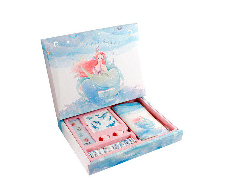Flag Village Hand Ledger Gift Box Set Net Celebrity Hand Ledger Simple Ins Wind Diary Book Girl Heart Travel Plan Book