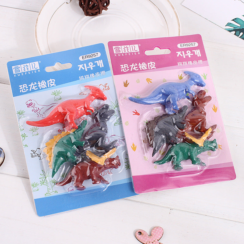 Flag Village Children'S Day Gift Creative Eraser Set Gift Box Engineering Vehicle Model Primary School Student Stationery Prize Wholesale