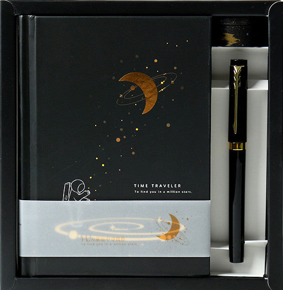 Flag Village Time Traveler Hand Account Gift Box Literary Note Diary Set Learning Color Page Note Planner Support Customization