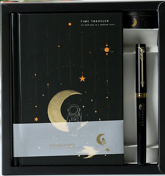 Flag Village Time Traveler Hand Account Gift Box Literary Note Diary Set Learning Color Page Note Planner Support Customization