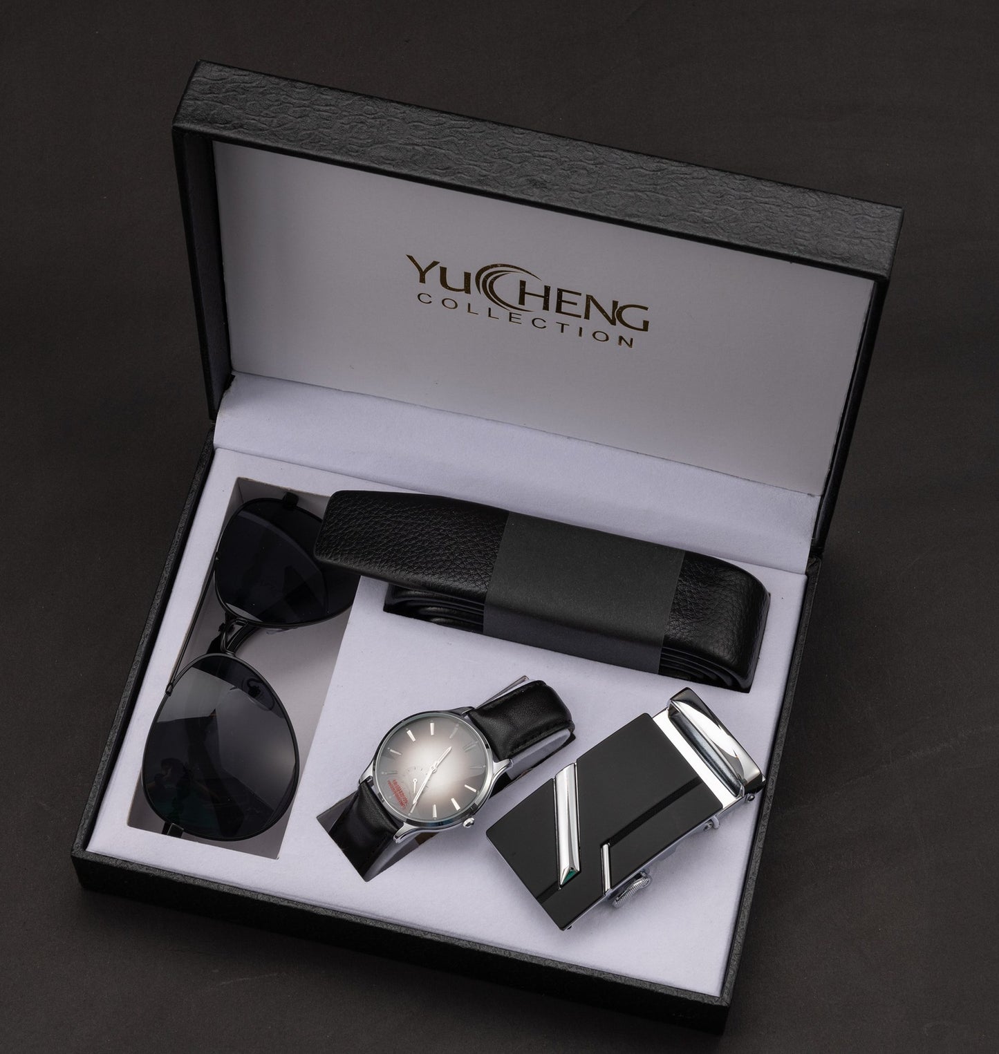 Flag Village WatchCreative Valentine's Day Gifts Men's Suit Belt Glasses Men's Watch Business Gifts