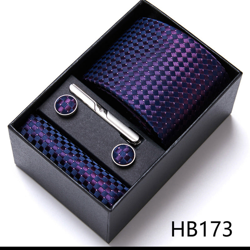 Flag Village Men'S Tie Six-Piece Suit Gift Box Group Tie Business Formal Wedding Tie