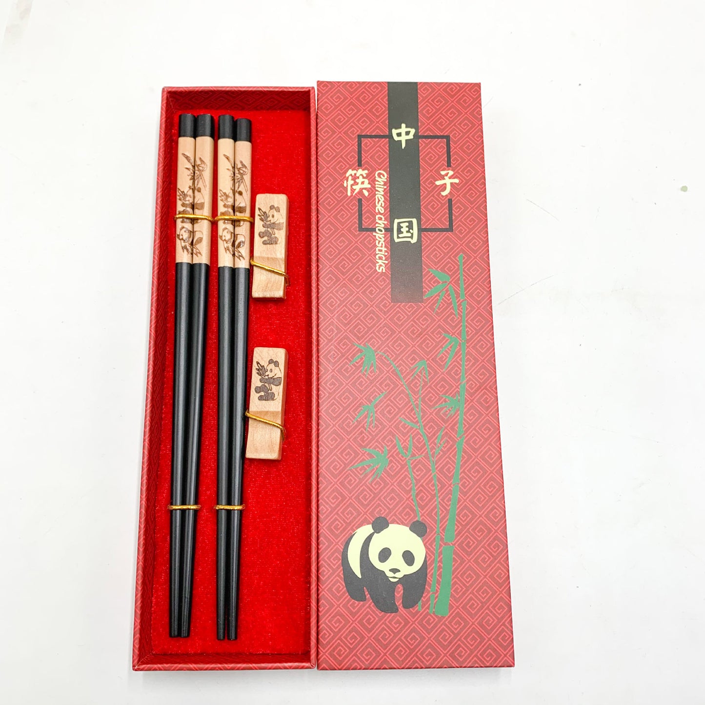Flag Village Panda Gift Chopsticks Branded Chopsticks Gift Box 2 Pairs Of Gift Chopsticks