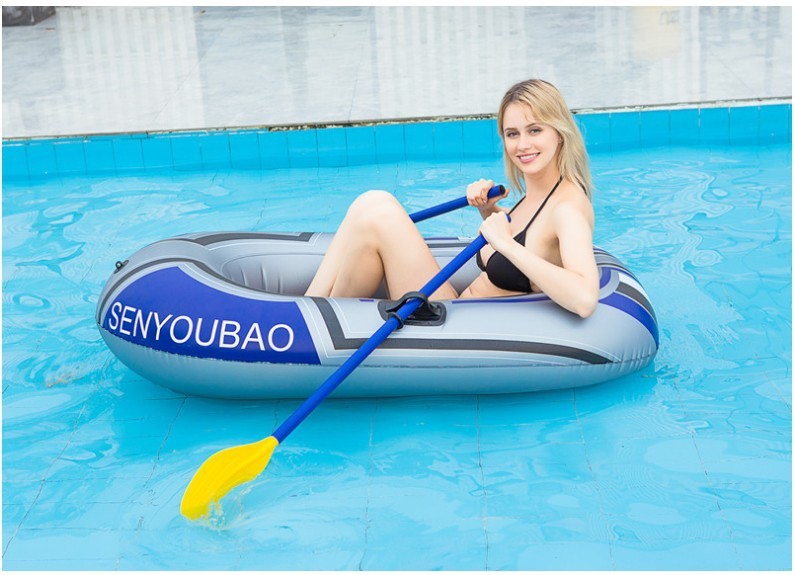 Flag Village Single Boat Double Inflatable Boat Kayak PVC Boat Hovercraft Fishing Boat