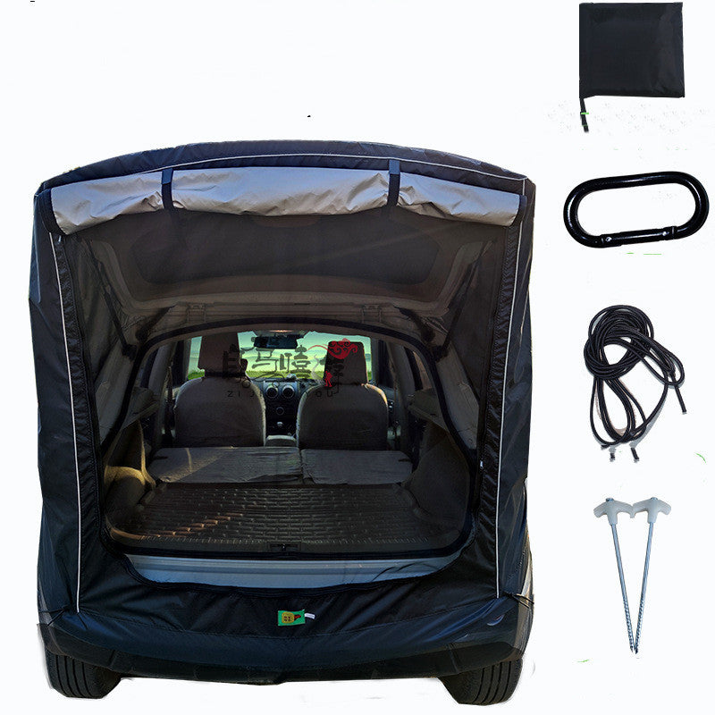Flag Village Auto Tools Car Trunk Extension Tent At The Rear Of The Car