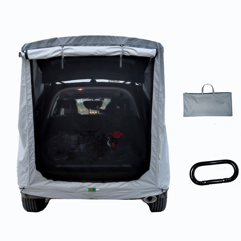 Flag Village Auto Tools Car Trunk Extension Tent At The Rear Of The Car