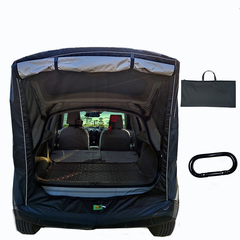 Flag Village Auto Tools Car Trunk Extension Tent At The Rear Of The Car