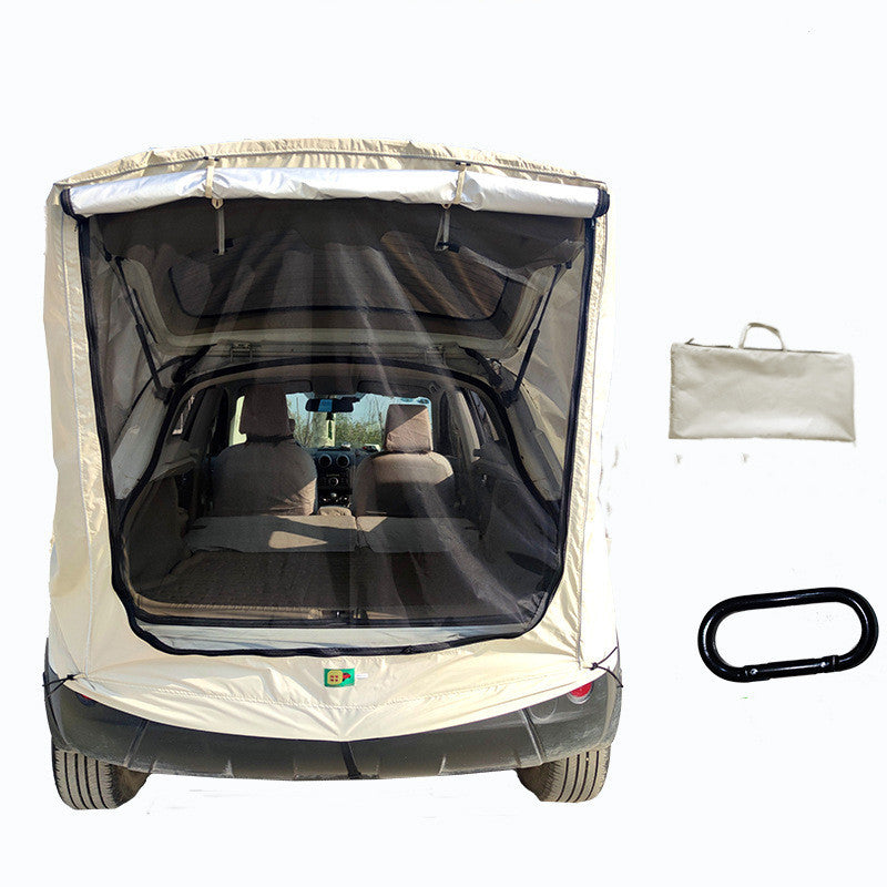 Flag Village Auto Tools Car Trunk Extension Tent At The Rear Of The Car
