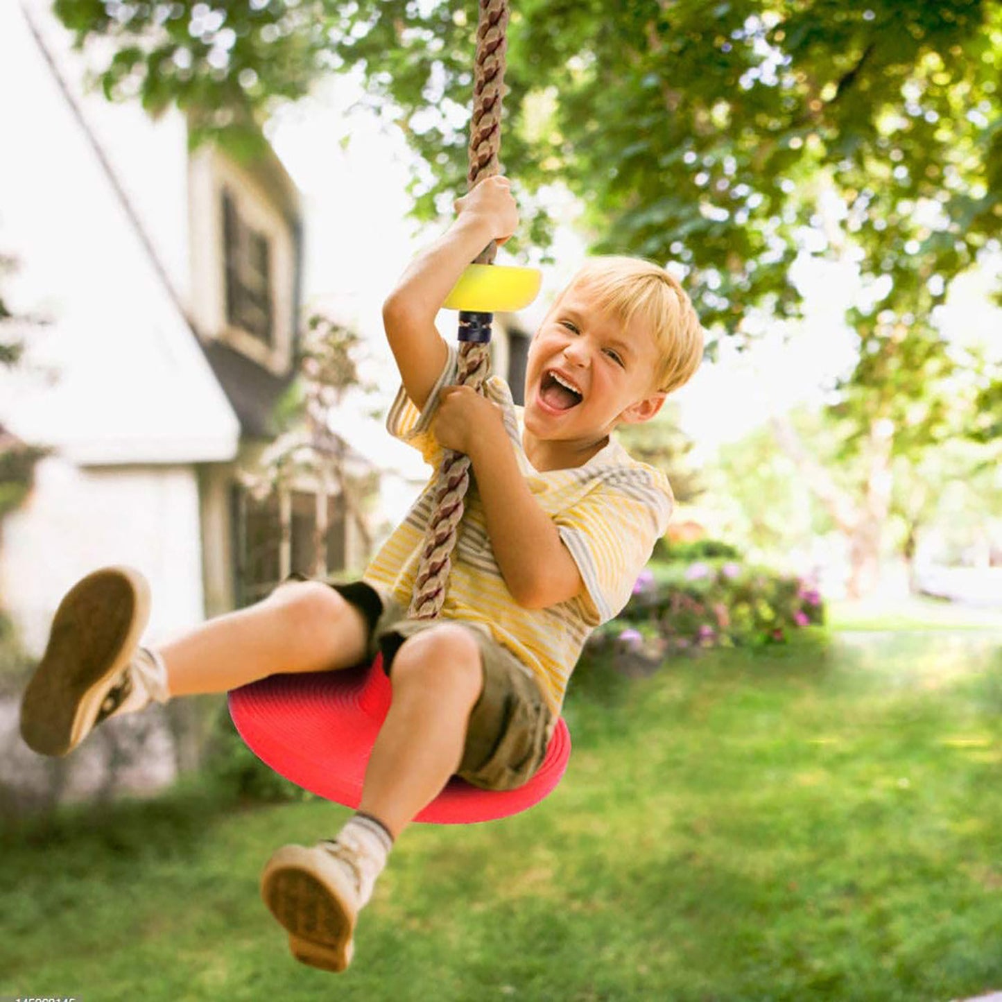 Flag Village Plastic Children's Swing Play Equipment Outdoor Kid Toy Set Accessories