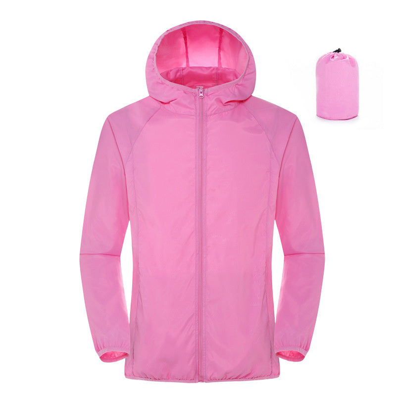 Flag Village Summer Outdoor Sun Protection Clothing Women'S Lightweight Waterproof Windbreaker