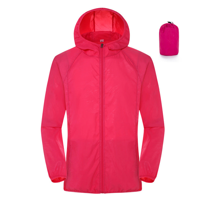 Flag Village Summer Outdoor Sun Protection Clothing Women'S Lightweight Waterproof Windbreaker