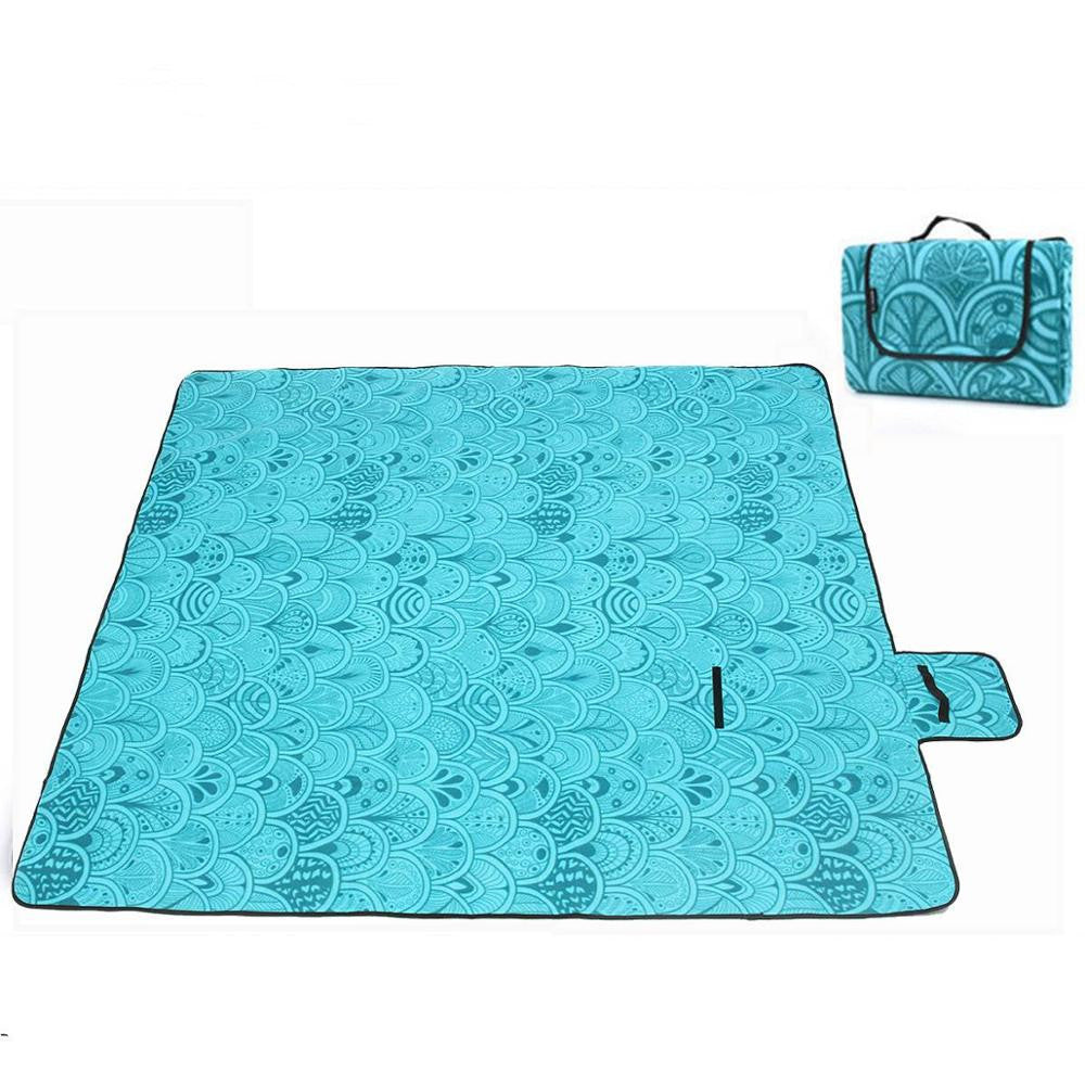 Flag Village Camping Tent Mat Thickened Outdoor Camping Waterproof Picnic Mat