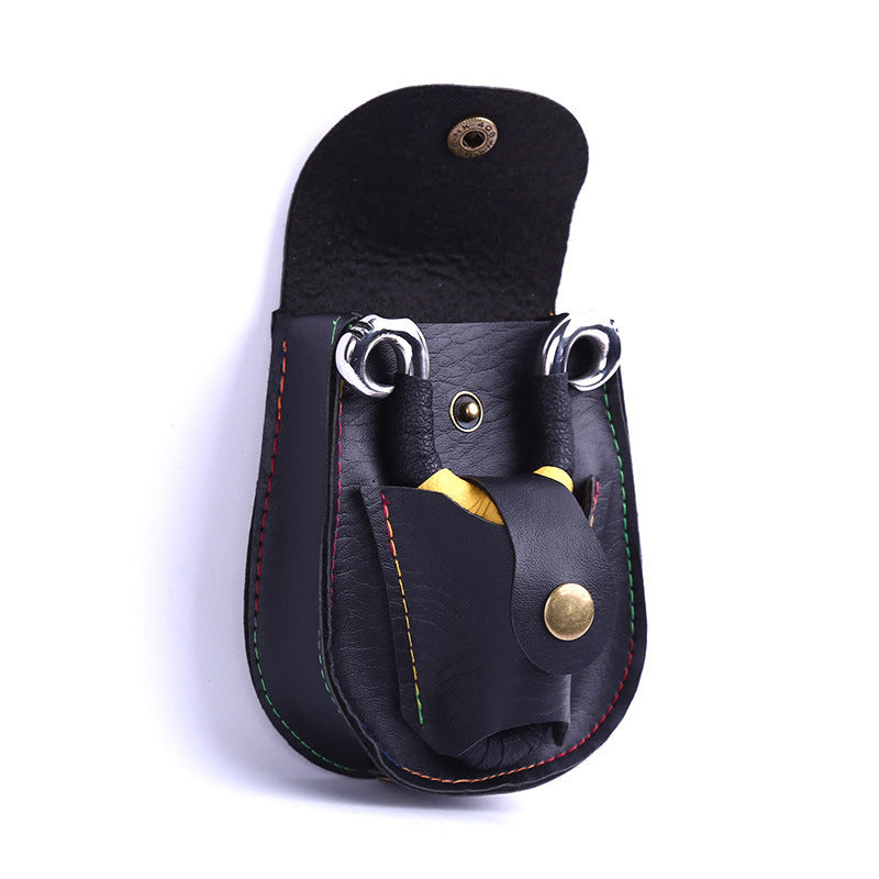 Flag Village Slingshot All-In-One Bag Leather Belt Bag Steel Ball Bag Marbles Are Durable And Not Deformed Outdoors