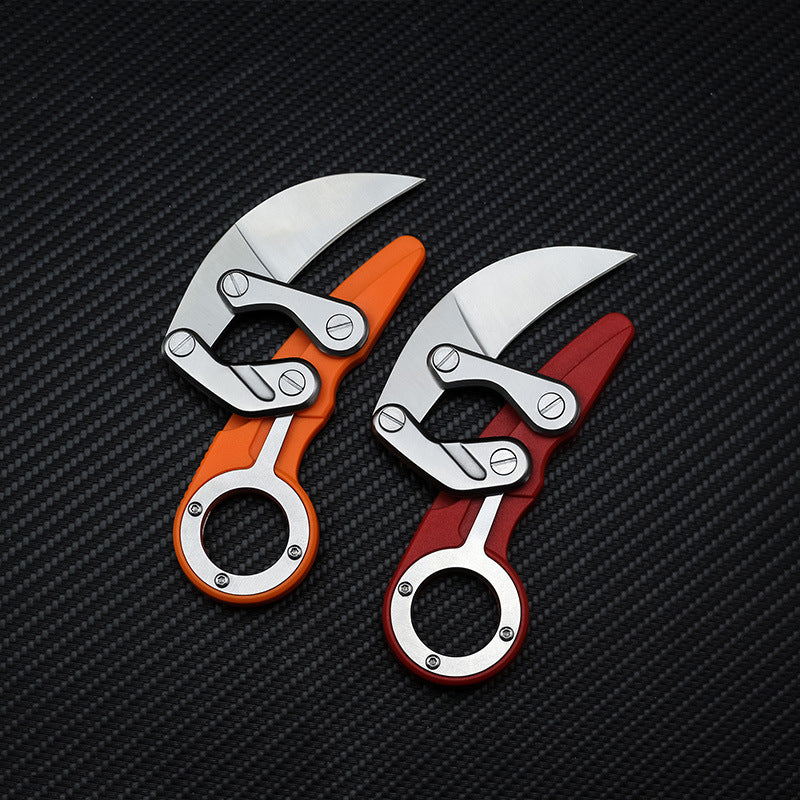 Flag Village Mechanical Claw Knife Economical Outdoor Adventure Claw Knife Game Claw Knife High Hardness Straight Knife