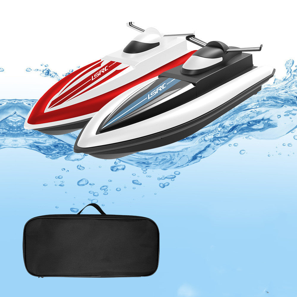 Flag Village RC Boat Toy High Speed Racing Boat Waterproof 2.4G Electric Radio Dual Motor Sensitive Steering Remote Control Speedboat Gifts