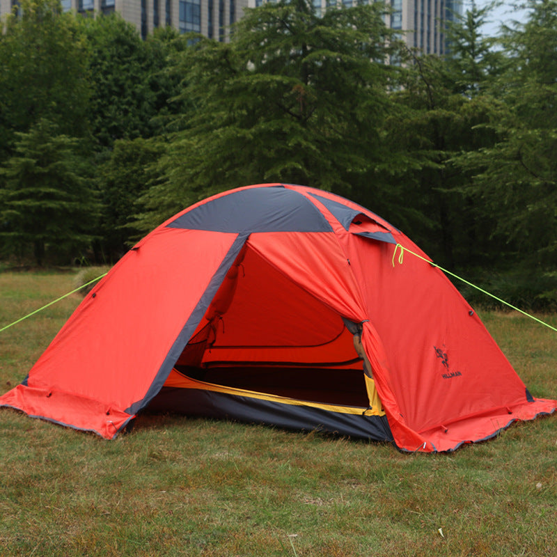 Flag Village Outdoor Camping Camping Double-layer Aluminum Pole Tent