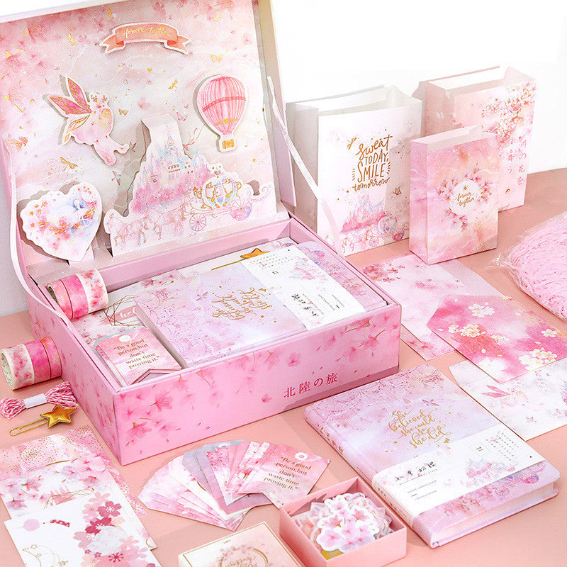 Flag Village Handbook Gift Box Set Antique Cute Simple Retro