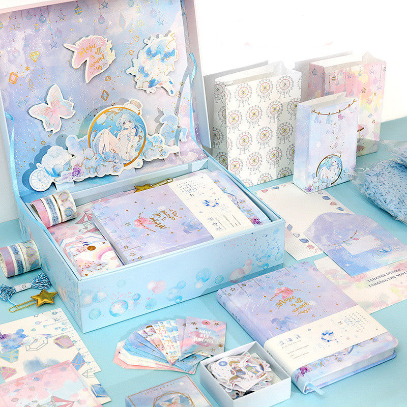 Flag Village Handbook Gift Box Set Antique Cute Simple Retro